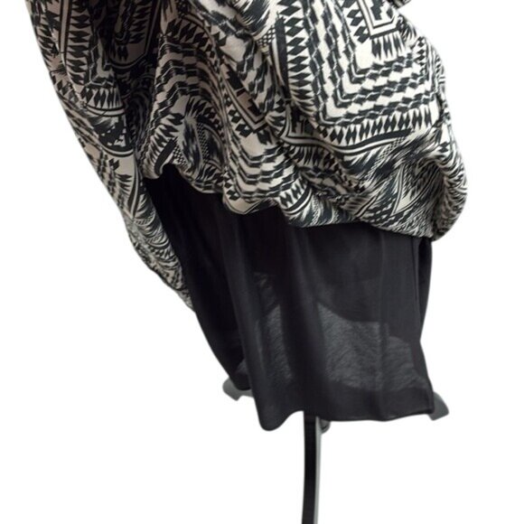New Glory Black White Aztec Print Maxi Dress Womens Size S Spaghetti Strap Boho - Picture 7 of 9